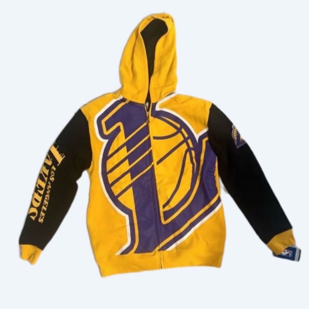 NBA Los Angeles Lakers Hoodie Yellow Youth M 10/12 
New‎ With Tags
